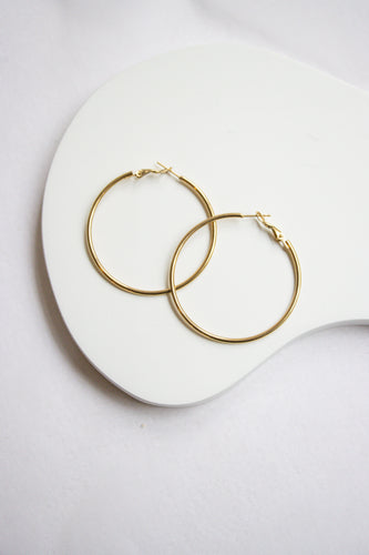 Large Gold Hoops