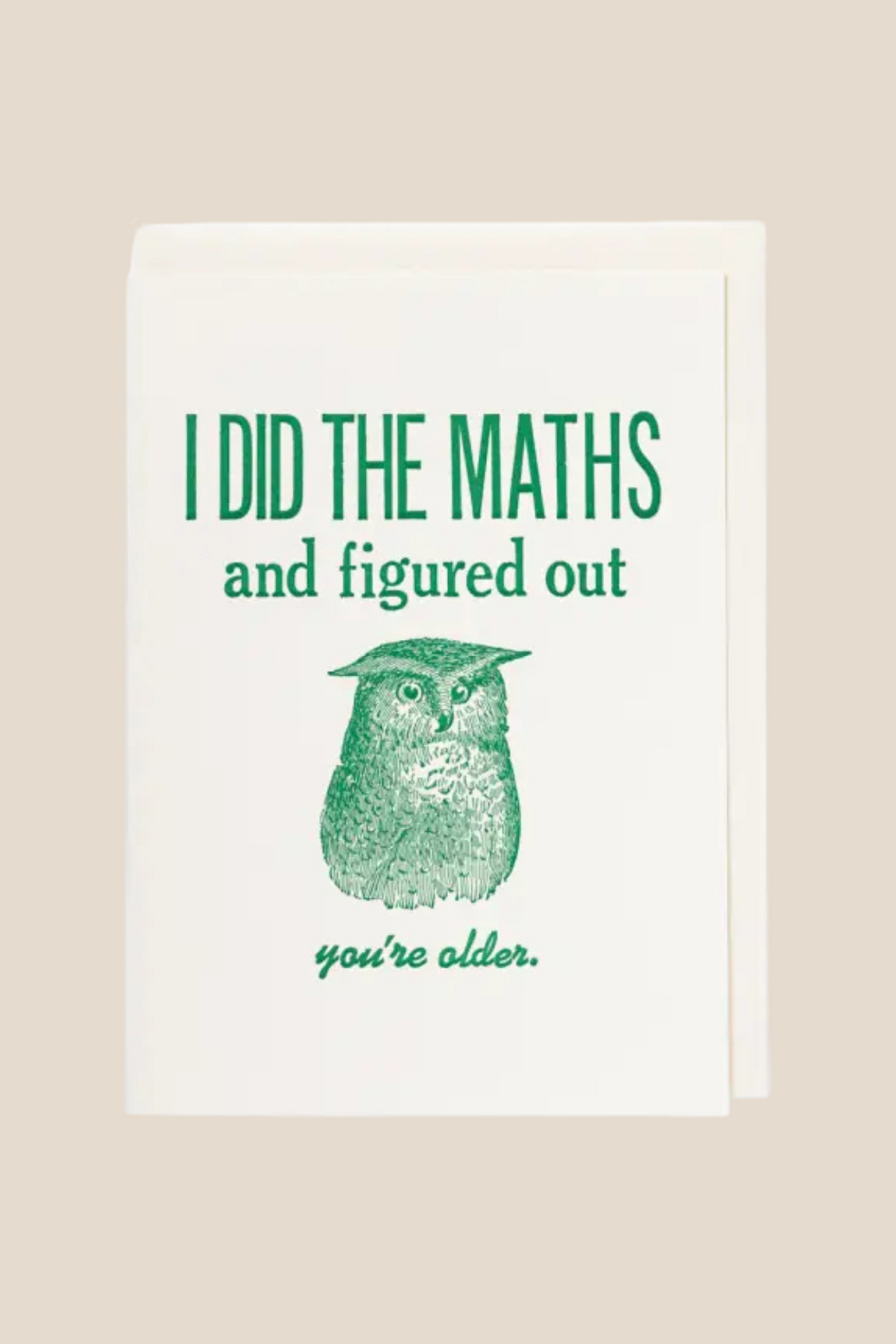 I Did the Maths Birthday Card