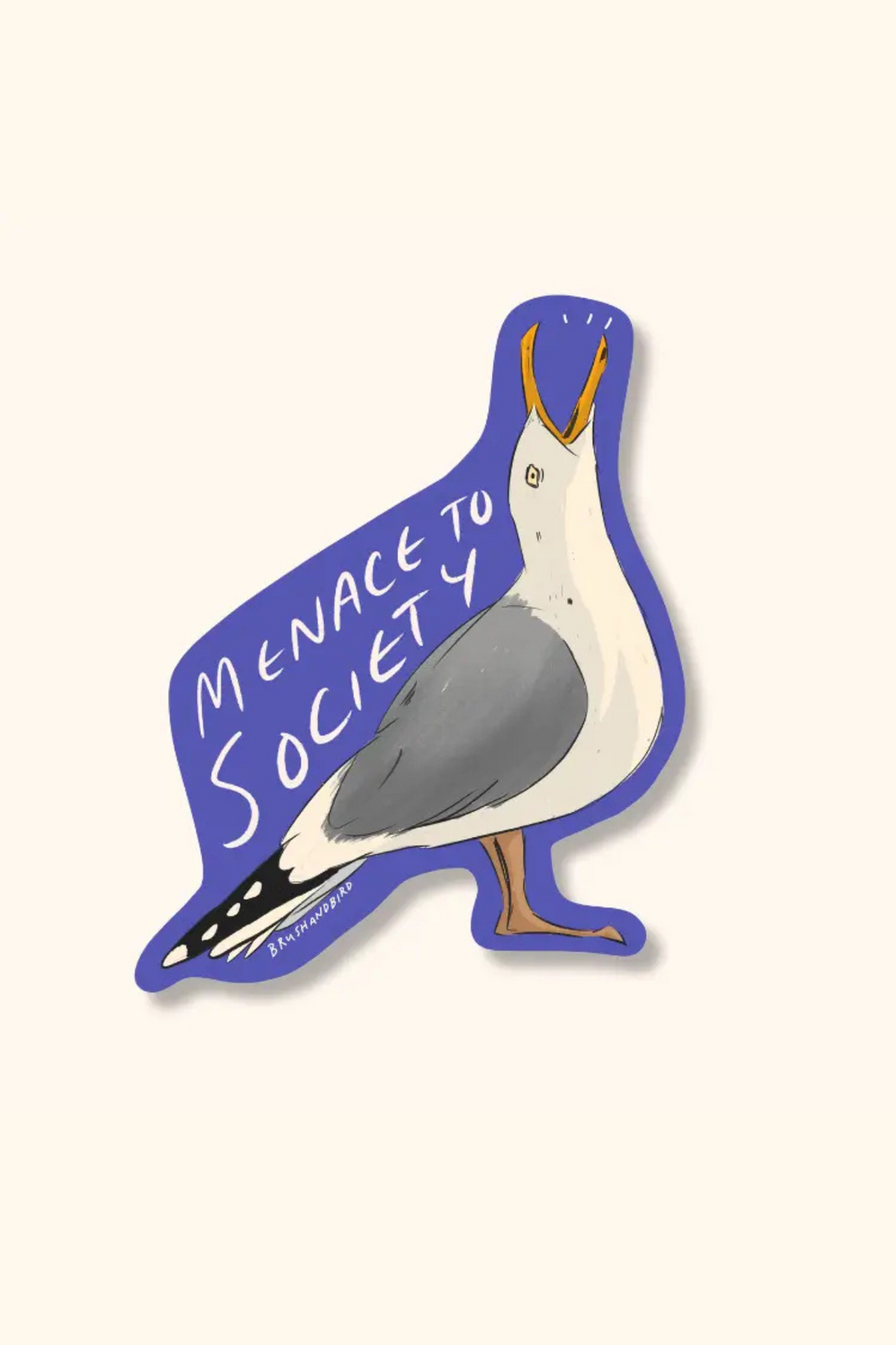 Menace Seagull Sticker