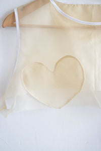 Organza Heart Micro Crop - M/L