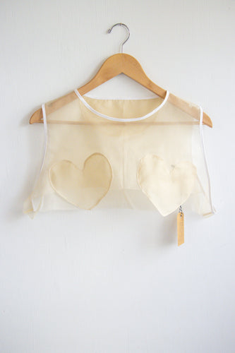 Organza Heart Micro Crop - M/L