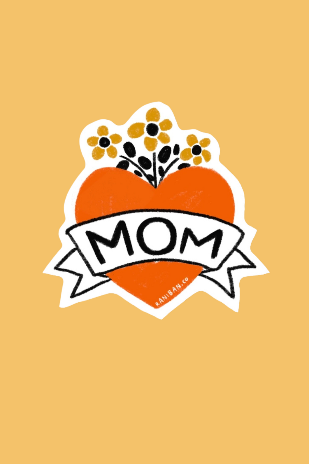 Mom Heart Sticker