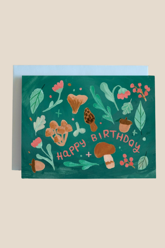 Happy Birthday Mushroom Card