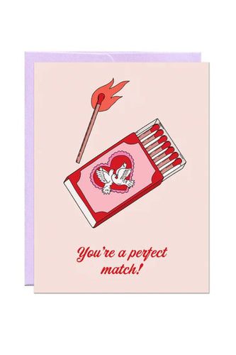 Perfect Match Wedding Card