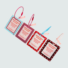 Load image into Gallery viewer, Photo Frame Keychain - Blue with Pink Polka Dots