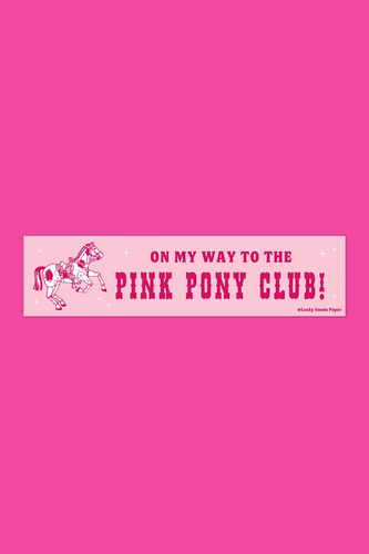 OMW To The Pink Ponly Club Bumper Sticker