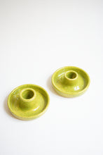 Load image into Gallery viewer, Green Speckled Candle Holder