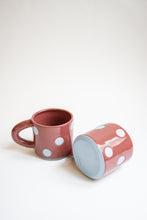 Load image into Gallery viewer, Mini Dot Mug - Cherry + Blue