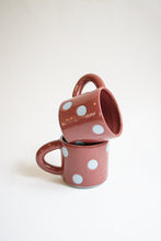 Load image into Gallery viewer, Mini Dot Mug - Cherry + Blue