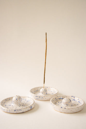 Speckled Blue Incense Holders