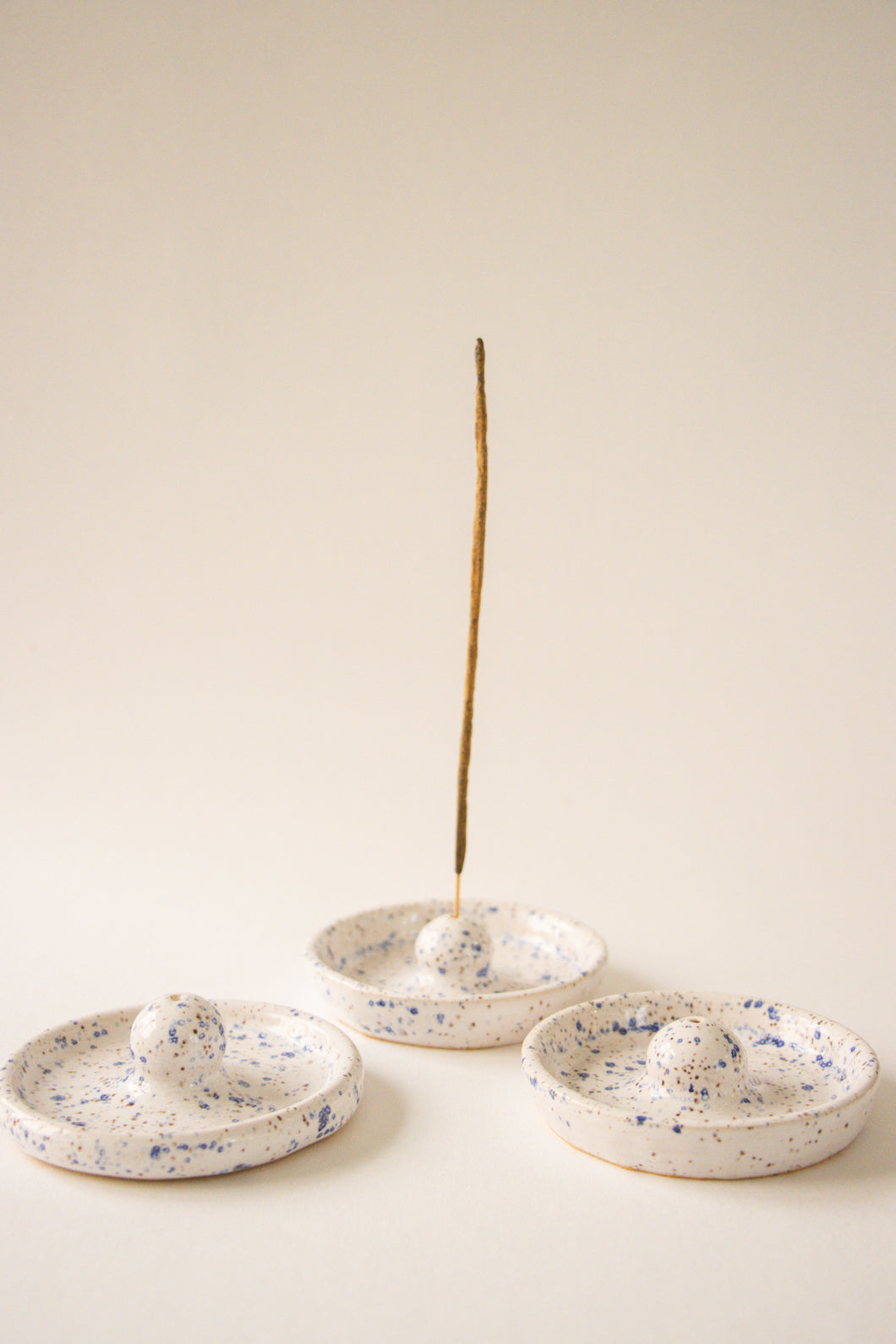 Speckled Blue Incense Holders