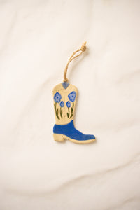 Ceramic Cowboy Boot Charm