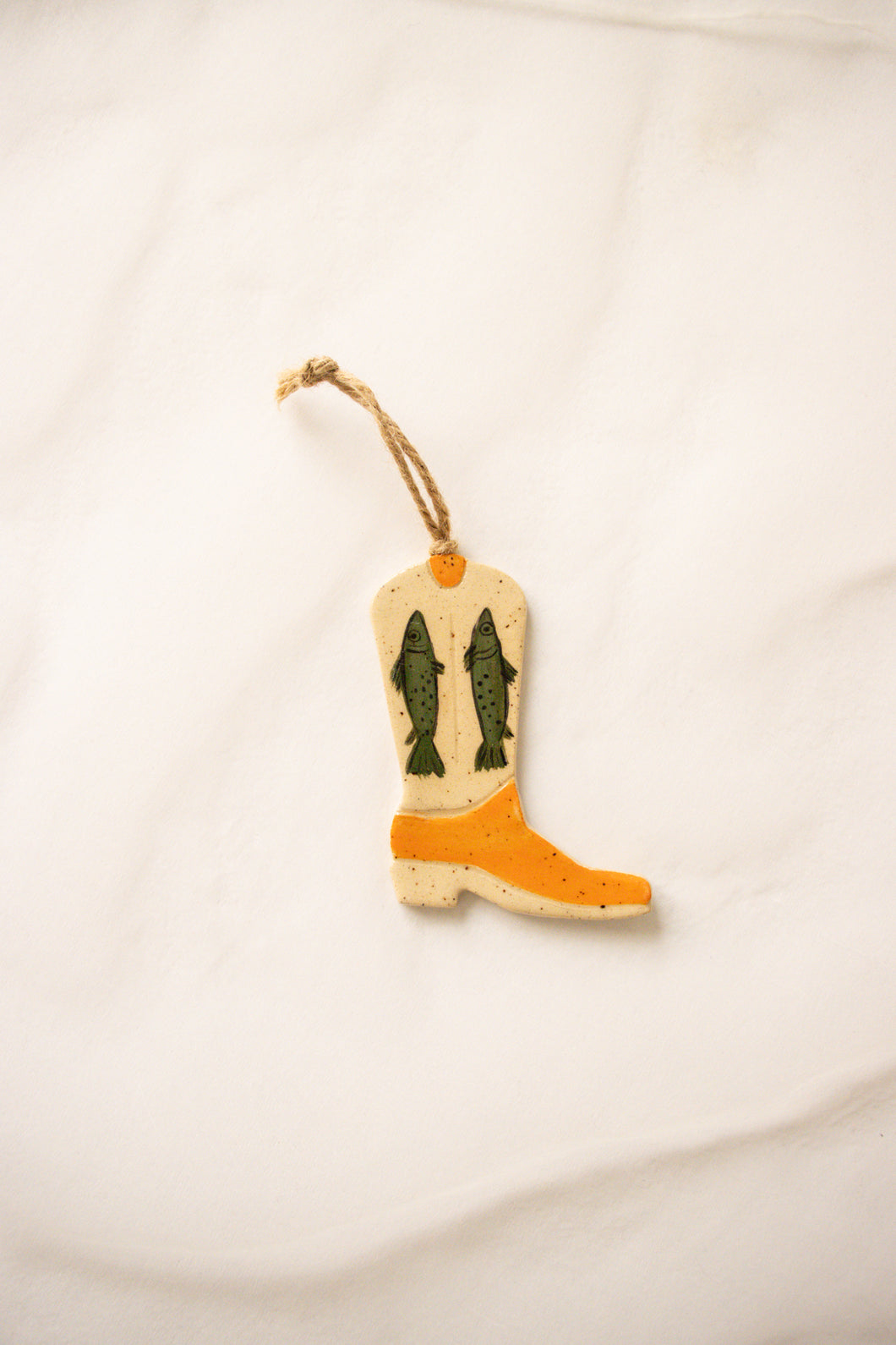 Ceramic Cowboy Boot Charm