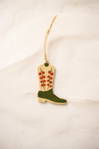Ceramic Cowboy Boot Charm