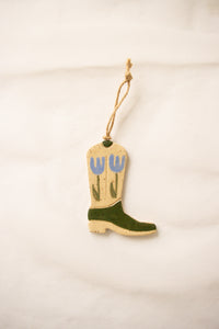 Ceramic Cowboy Boot Charm