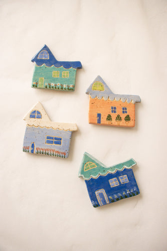Ceramic House Magnet