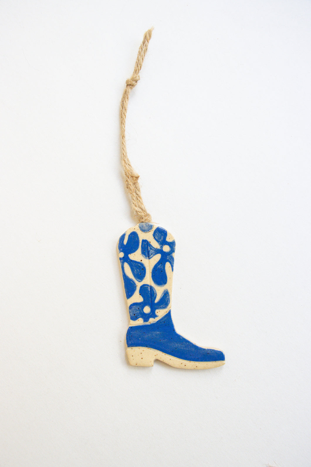 Ceramic Cowboy Boot Charm