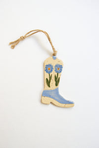 Ceramic Cowboy Boot Charm