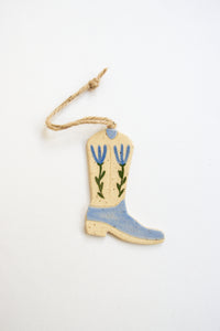 Ceramic Cowboy Boot Charm