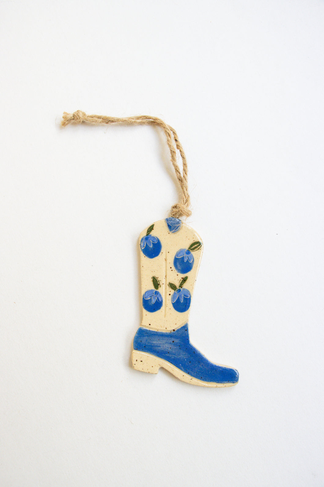 Ceramic Cowboy Boot Charm
