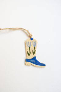 Ceramic Cowboy Boot Charm