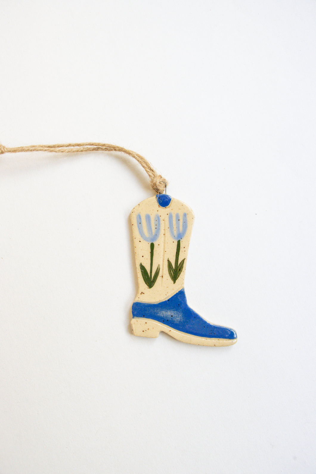Ceramic Cowboy Boot Charm