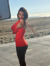 Load image into Gallery viewer, Cowl Back Long Sleeve - Chili Pepper