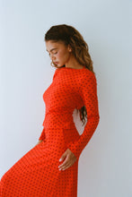 Load image into Gallery viewer, Cowl Back Long Sleeve - Chili Pepper