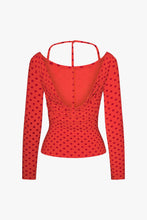 Load image into Gallery viewer, Cowl Back Long Sleeve - Chili Pepper