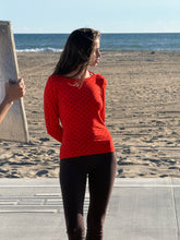 Load image into Gallery viewer, Cowl Back Long Sleeve - Chili Pepper