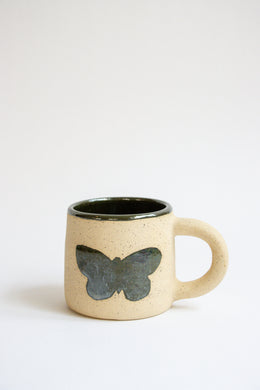 Chrome Butterfly Mug