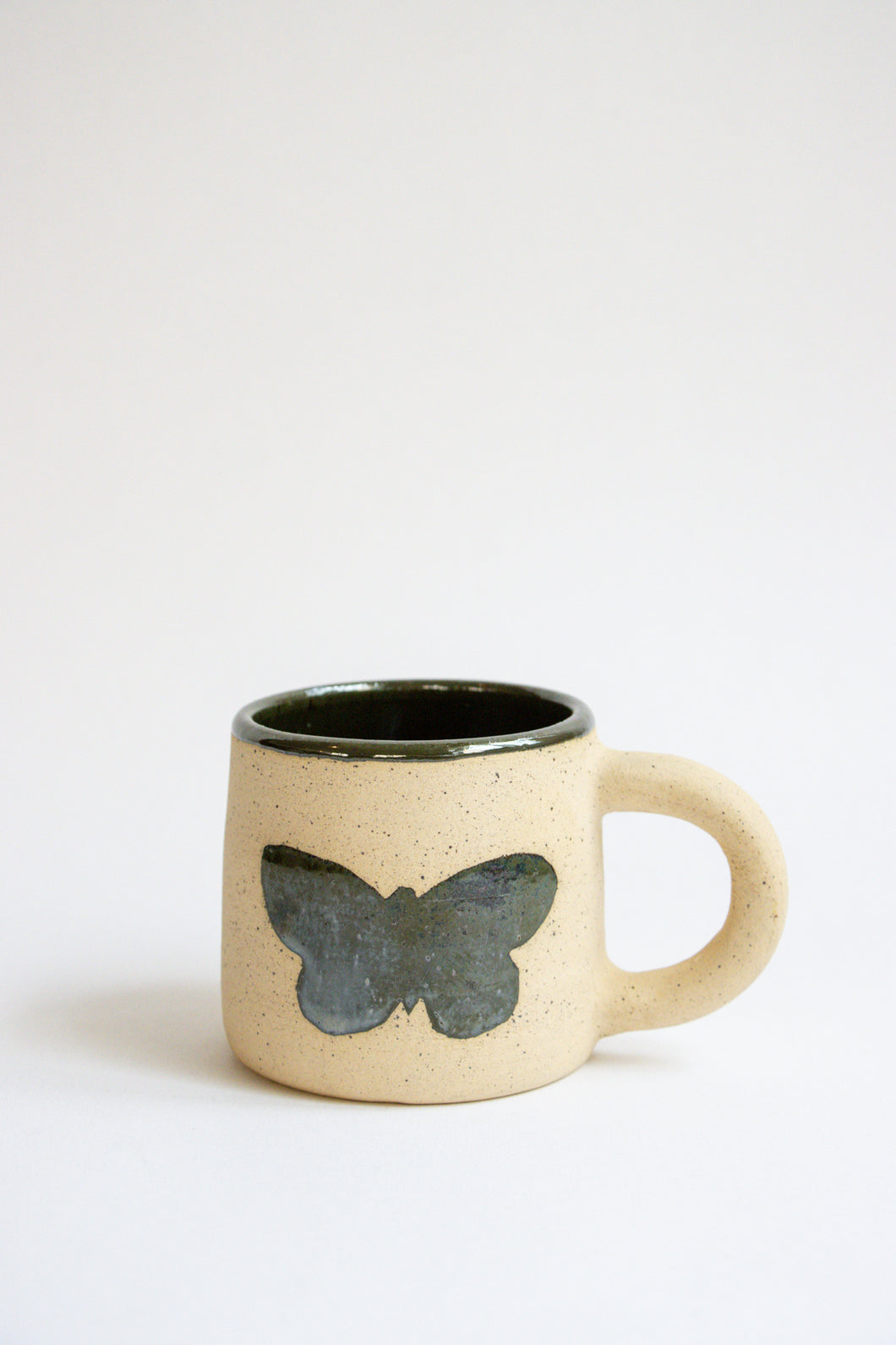 Chrome Butterfly Mug