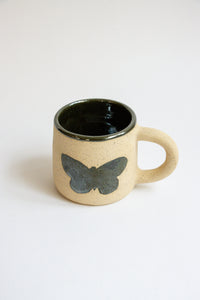 Chrome Butterfly Mug