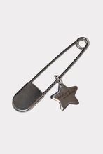 Load image into Gallery viewer, Oversized Safety Pin Keychain with Star Charm