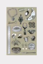 Load image into Gallery viewer, Vintage Silver Sticker Sheet