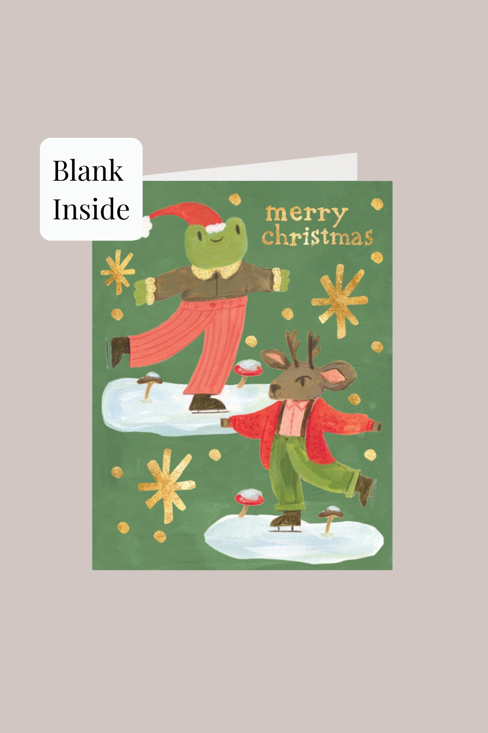 Ice Skating Duo Card