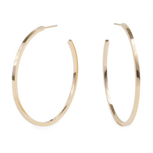 Load image into Gallery viewer, skinny gold hoop earrings xl