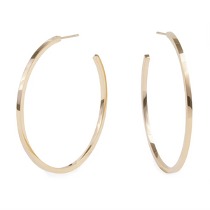 skinny gold hoop earrings xl