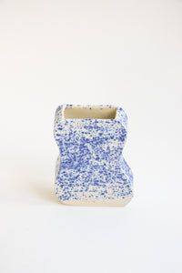 Speckled Blue Window Sill Vase