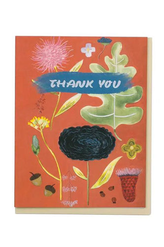 Floral Specimen Thank You Card