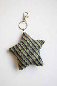 Upcycled Star Bag Charms/Keychains
