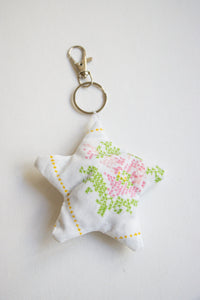 Upcycled Star Bag Charms/Keychains