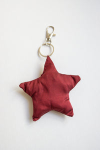 Upcycled Star Bag Charms/Keychains