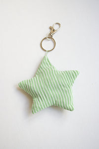 Upcycled Star Bag Charms/Keychains