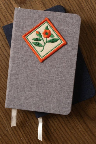 Patched Linen Notebook - Bloom