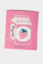 Load image into Gallery viewer, Strawberry Milk - Swedish Dishcloth