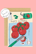 Load image into Gallery viewer, Tomato Magnet Birthday Card