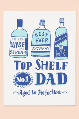 Top shelf Dad Card