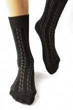 Load image into Gallery viewer, Cable Cotton Dress Socks - Multiple Colours