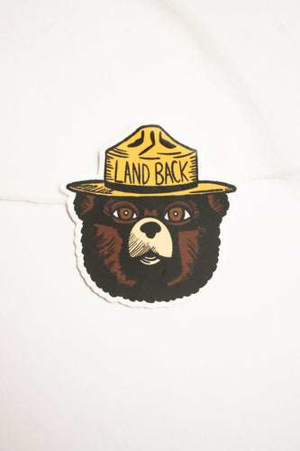 Smokey Says Land Back Sticker